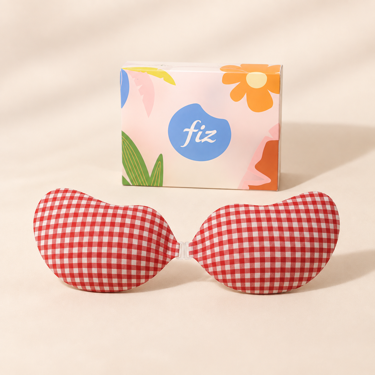 Gingham Show Adhesive Bra